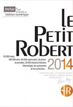 Cover art for Dictionnaire Le Petit Robert 2014 (French Edition) (PR1)