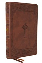 Cover art for NABRE, New American Bible, Revised Edition, Catholic Bible, Large Print Edition, Leathersoft, Brown, Comfort Print: Holy Bible