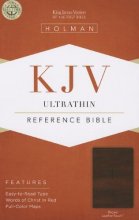 Cover art for KJV Ultrathin Reference Bible, Brown LeatherTouch