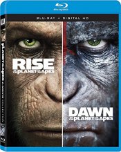 Cover art for Rise Of The Planet Of The Apes + Dawn Of The Planet Of The Apes Double Feature Blu-ray