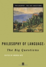 Cover art for Philosophy of Language: The Big Questions (Philosophy: The Big Questions)