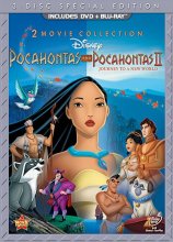 Cover art for Pocahontas Two-Movie Special Edition (Pocahontas / Pocahontas II: Journey To A New World) (Three-Disc Blu-ray/DVD Combo in DVD Packaging)