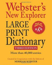 Cover art for Webster's New Explorer Large Print Dictionary, Newest Edition