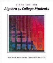 Cover art for Algebra for College Students (Available Titles CengageNOW)