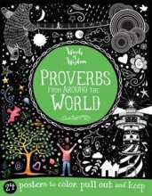Cover art for Proverbs from Around the World: 24 Posters to Posters to Color (Words of Wisdom)