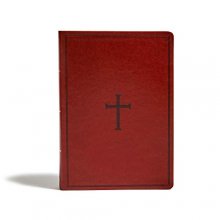 Cover art for KJV Super Giant Print Reference Bible, Brown LeatherTouch, Red Letter, Ribbon Marker, Smythe-Sewn, Two-Column Text, Concordance, Full-Color Maps, Easy-to-Read Font Size