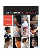 Cover art for Abnormal Psychology (17th Edition)