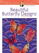 Cover art for Creative Haven Beautiful Butterfly Designs Coloring Book (Creative Haven Coloring Books)