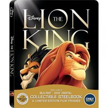 Cover art for The Lion King: The Walt Disney Signature Collection SteelBook (Blu-ray+DVD+Digital) with Limited Edition Film Frames