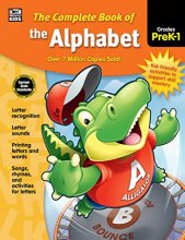 Cover art for Carson Dellosa Complete Book of the Alphabet Workbook for Kids—PreK-Grade 1 Letter Recognition and Sounds, Writing Letters and Words Practice (416 pgs)