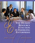 Cover art for The Human Resource Function in Emerging Enterprises (Entrepreneurship Series)