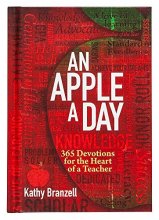 Cover art for An Apple a Day (2nd edition): 365 Devotions for the Heart of a Teacher – Daily Devotional for Educators, Perfect Gift for Teachers