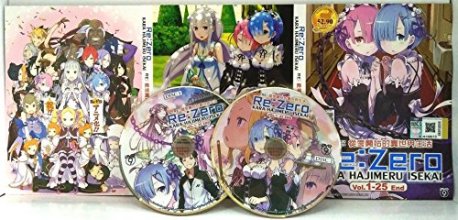 Cover art for Re : Zero Kara Hajimeru Isekai - Complete Tv Series Dvd Box Set (1-25 Episodes)