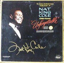 Cover art for Unforgettable Nat King Cole Golden Treasury (6 ALBUM Box Set) (The Longines Symphonette Society) Records Album Vinyl LP
