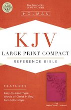 Cover art for KJV Large Print Compact Reference Bible, Pink LeatherTouch, Indexed