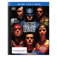 Cover art for Justice League Limited Edition (Blu-Ray + DVD + Digital) with Exclusive 64-Page Book Packaging