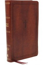 Cover art for NKJV, End-of-Verse Reference Bible, Personal Size Large Print, Leathersoft, Brown, Red Letter, Comfort Print: Holy Bible, New King James Version