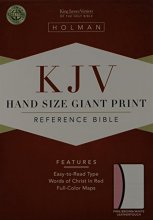 Cover art for KJV Large Print Personal Size Reference Bible, Pink/Brown/White LeatherTouch