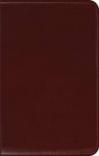 Cover art for ESV Thinline Bible, Premium Calfskin Leather, Cordovan, Red Letter Text