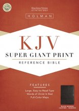 Cover art for KJV Super Giant Print Reference Bible, Black Bonded Leather Indexed (King James Version)