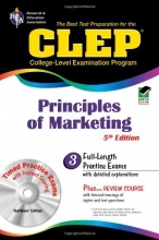 Cover art for CLEP Principles of Marketing w/ CD-ROM (REA) -The Best Test Prep for the CLEP (CLEP Test Preparation)