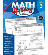 Cover art for Carson Dellosa | Math 4 Today Workbook | 3rd Grade, 96pgs