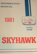 Cover art for INFORMATION MANUAL 1981 Cessna/Skyhawk model 172P