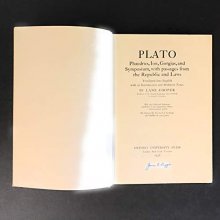 Cover art for PLATO Phaedrus, Ion, Gorgias, and Symposium, with Passages from the Republic and Laws, Translated Into English with an Introduction and Prefatory Notes
