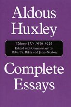 Cover art for Complete Essays, Vol. 3: 1930-1935 (Volume III)