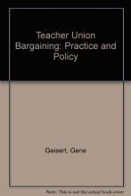 Cover art for Teacher Union Bargaining: Practice and Policy