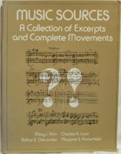 Cover art for Music Sources a Collection Excerpt and Composition Movement