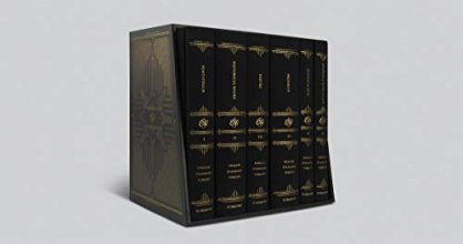 Cover art for ESV Reader's Bible, Six-Volume Set: With Chapter and Verse Numbers (Cloth over Board with Permanent Slipcase)