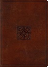 Cover art for ESV Study Bible, Large Print (TruTone, Walnut, Celtic Imprint Design)