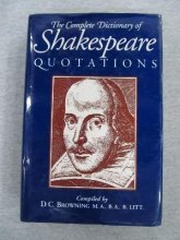 Cover art for The complete dictionary of Shakespeare quotations
