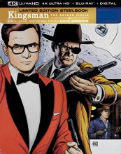 Cover art for Kingsman: The Golden Circle Limited Edtion SteelBook with Exclusive Artwork from Dave Gibbons (4K Ultra HD+Blu-ray+Digital HD)