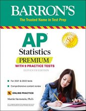 Cover art for AP Statistics Premium: With 9 Practice Tests (Barron's Test Prep)
