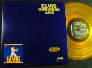 Cover art for Elvis Commemorative Album; 2 LP, yellow vinyl; limited edition