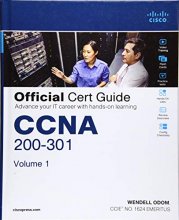 Cover art for CCNA 200-301 Official Cert Guide, Volume 1