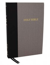 Cover art for KJV, Thinline Bible, Large Print, Cloth over Board, Black/Gray, Red Letter Edition, Comfort Print: Holy Bible, King James Version