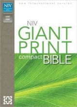Cover art for NIV Giant Print Compact Holy Bible (Burgundy Leather-Look)