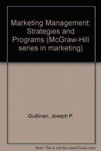 Cover art for Marketing management: Strategies and programs (McGraw-Hill series in marketing)