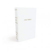 Cover art for NKJV, Gift and Award Bible, Leather-Look, White, Red Letter, Comfort Print: Holy Bible, New King James Version