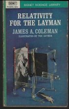Cover art for Relativity for the Layman by James Coleman 1962 Vintage Science Paperback
