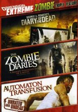 Cover art for Dimension Extreme Zombie Triple Feature (Diary of the Dead / Zombie Diaries / Automaton Transfusion)