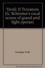 Cover art for Verdi: Il Trovatore (G. Schirmer's vocal scores of grand and light operas)