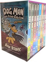 Cover art for Dog Man Supa Deluxe Collection - Eight Graphic Novels