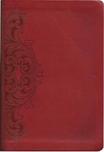 Cover art for Holy Bible Holman Christian Standard (HCSB) Personal Size - Red Scrolls