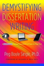 Cover art for Demystifying Dissertation Writing: A Streamlined Process from Choice of Topic to Final Text