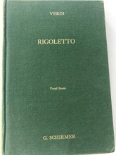 Cover art for Verdi Rigoletto Vintage Schirmer Hardbound Opera Piano Vocal Score