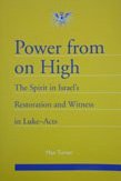 Cover art for Power from on High: The Spirit in Israel's Restoration and Witness in Luke-Acts (Journal of Pentecostal Theology Supplement)